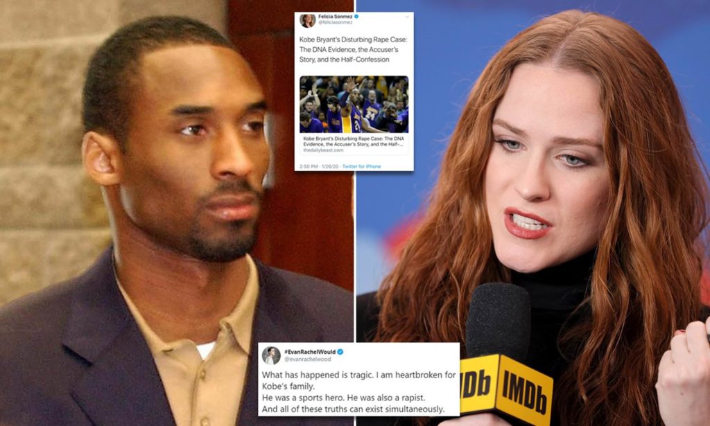 I KNOW SHE DIDN’T: The Internet Collectively Drags Evan Rachel Wood For Tasteless Kobe Bryant Tweets About Previous Scandals Following His Death – “He Was a Sports Hero, He Was Also a Rapist”
